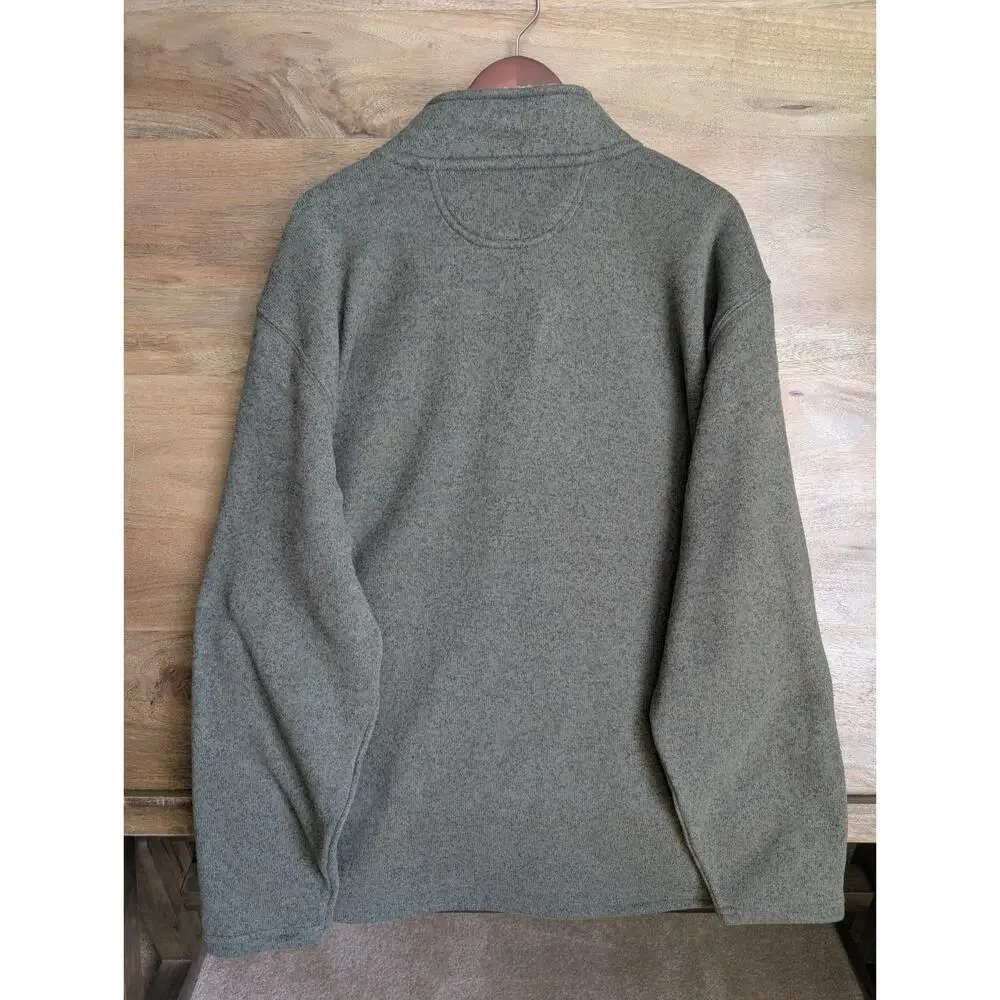NWT Carhartt Sweater Mens XL Green Relaxed Fit Midweight Long Sleeve 1/4 Zip